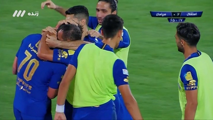 گل دوم استقلال به سپاهان (گل به خودی مصلح)