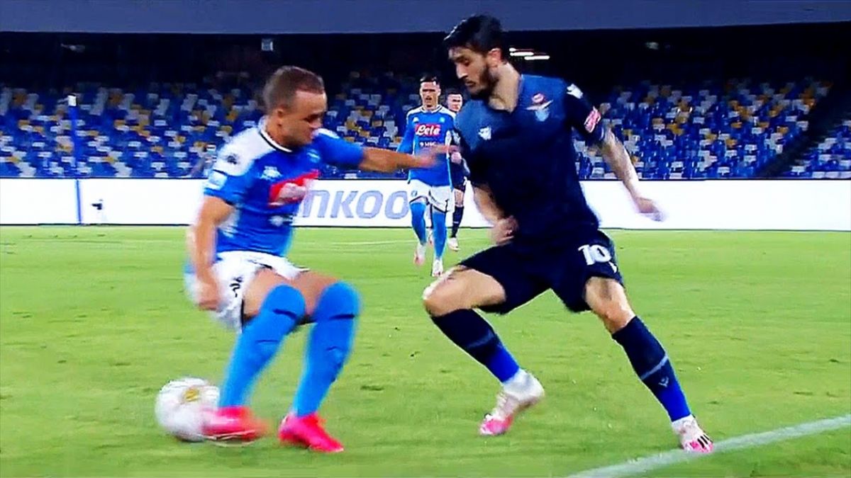 حرکات تکنیکی بازیکنان در بازی ناپولی 3-1 لاتزیو