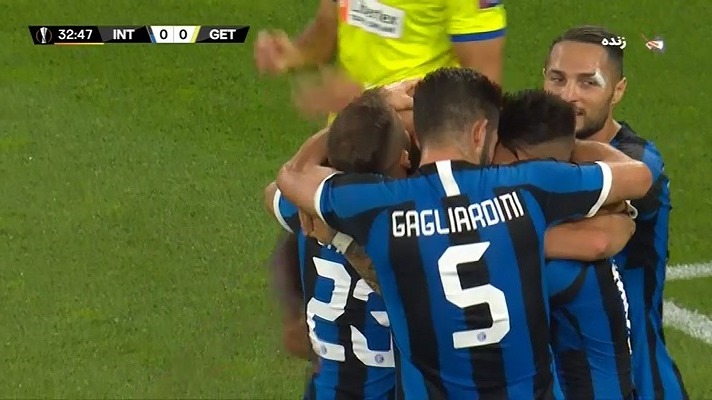 گل اول اینتر به ختافه (لوکاکو)