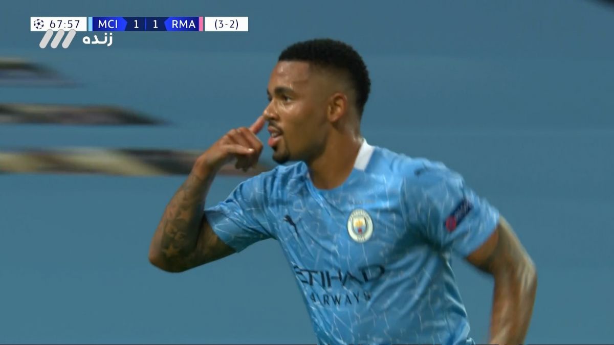 گل دوم منچسترسیتی به رئال مادرید (ژسوس و باز هم اشتباه واران)