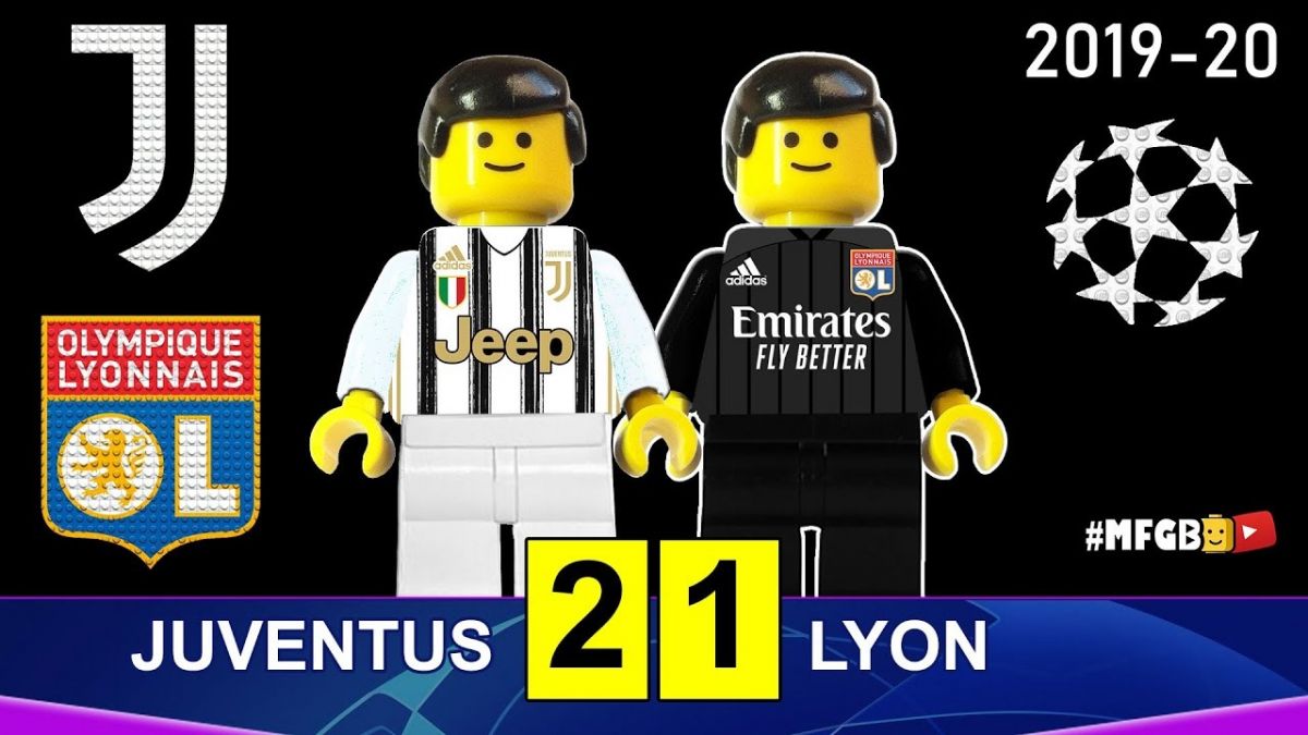 شبیه بازی بازی یوونتوس 2-1 لیون با عروسک لگو