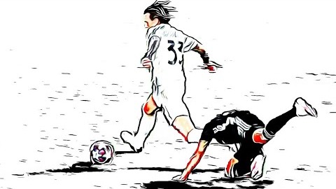 حرکات تکنیکی بازیکنان در بازی یوونتوس 2-1 لیون