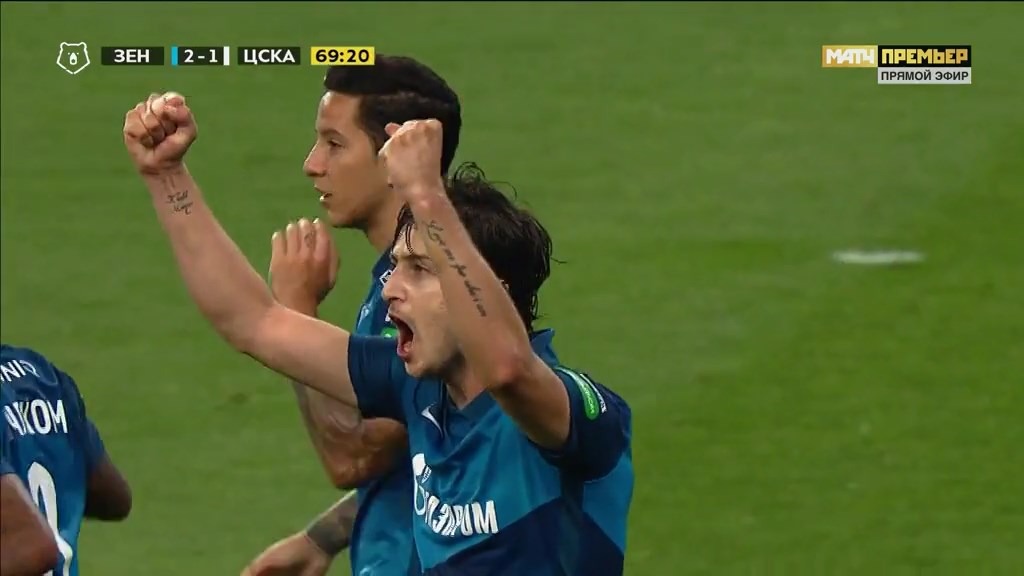 گل دوم زنیت به زسکا با دبل سردار آزمون