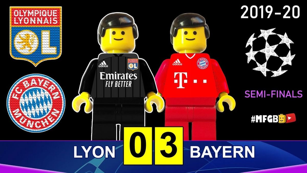 شبیه سازی بازی بایرن مونیخ 3-0 لیون با عروسک لگو
