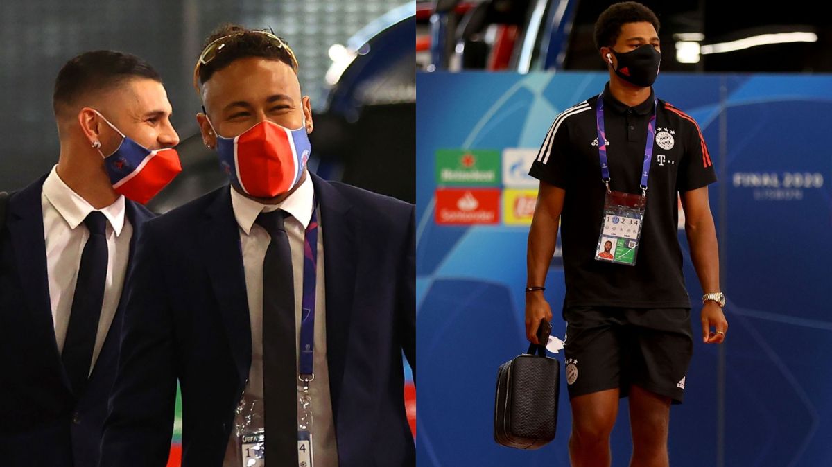 ورود تیم های پاری سن ژرمن و بایرن مونیخ به استادیوم دا لوژ لیسبون