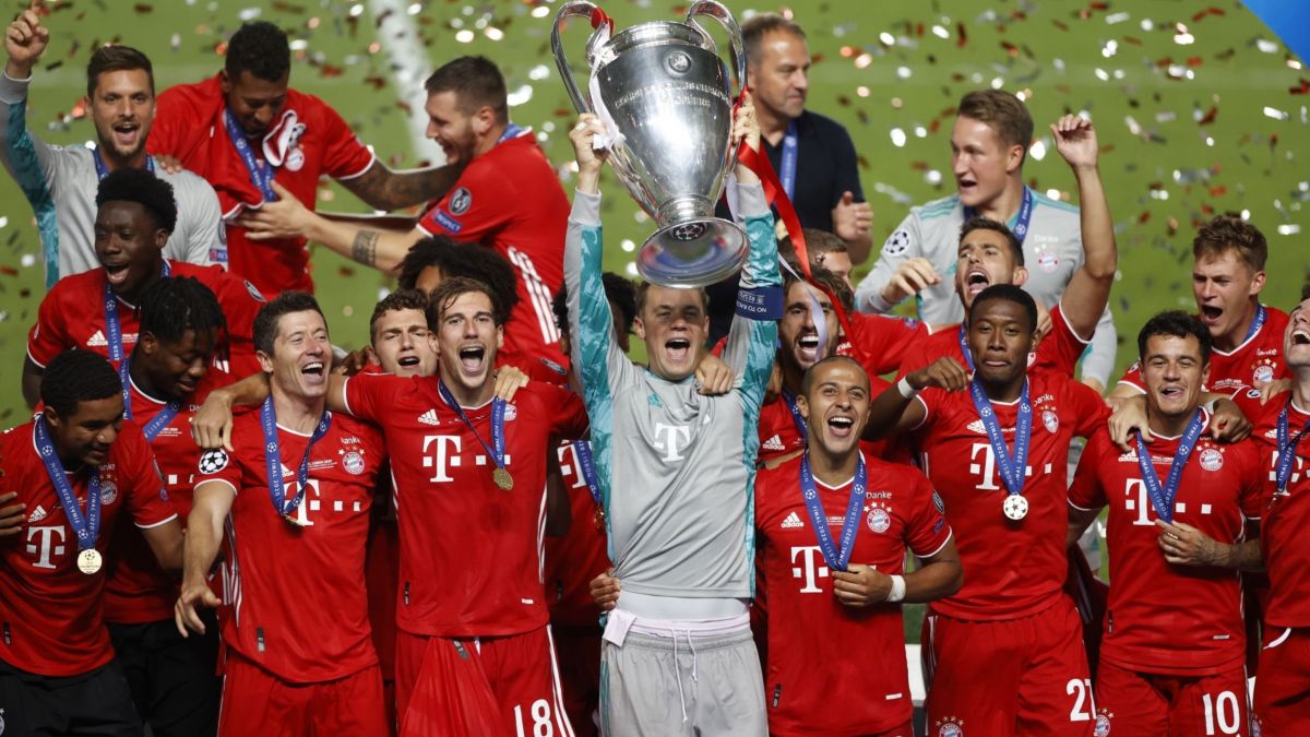 مراسم کامل اهدای جام لیگ قهرمانان اروپا به تیم بایرن مونیخ