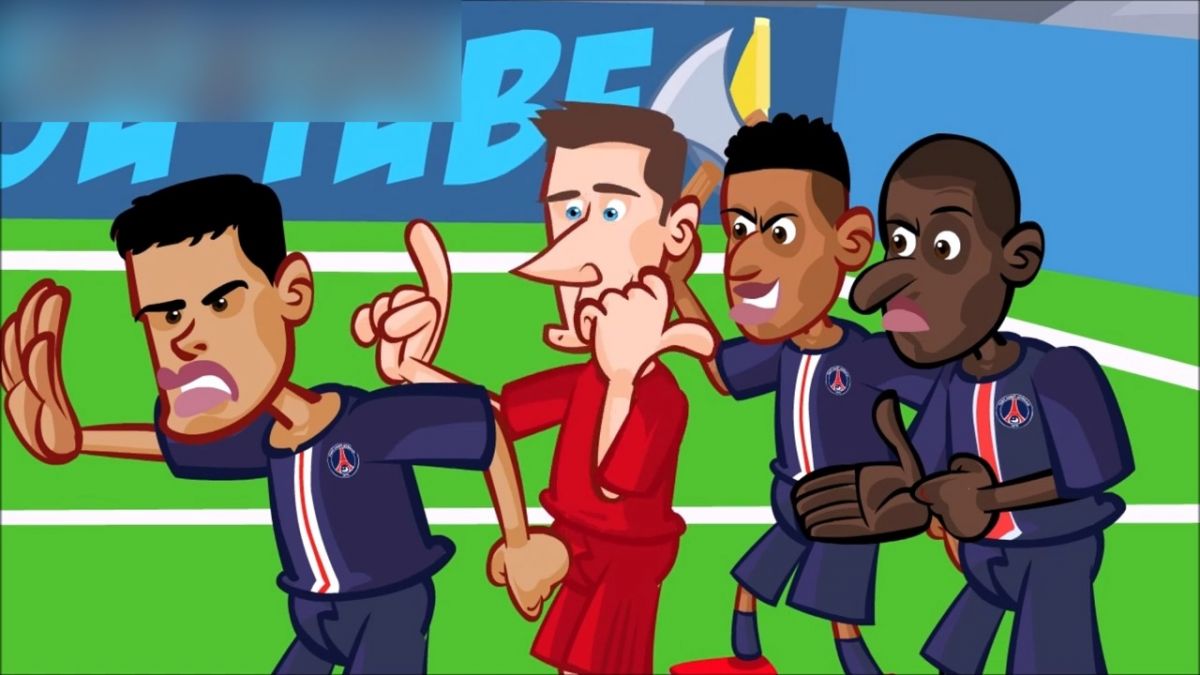 انیمیشن طنز گل بایرن مونیخ مقابل پاری سن ژرمن