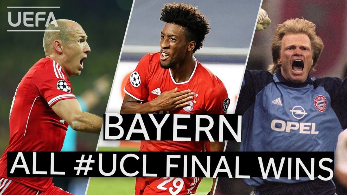 6 قهرمانی بایرن مونیخ در لیگ قهرمانان اروپا