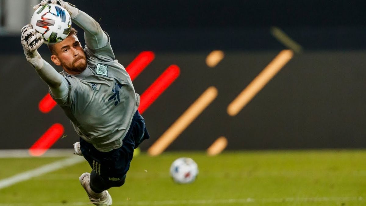 تمرین دروازه بانان تیم ملی اسپانیا برای تقابل با آلمان