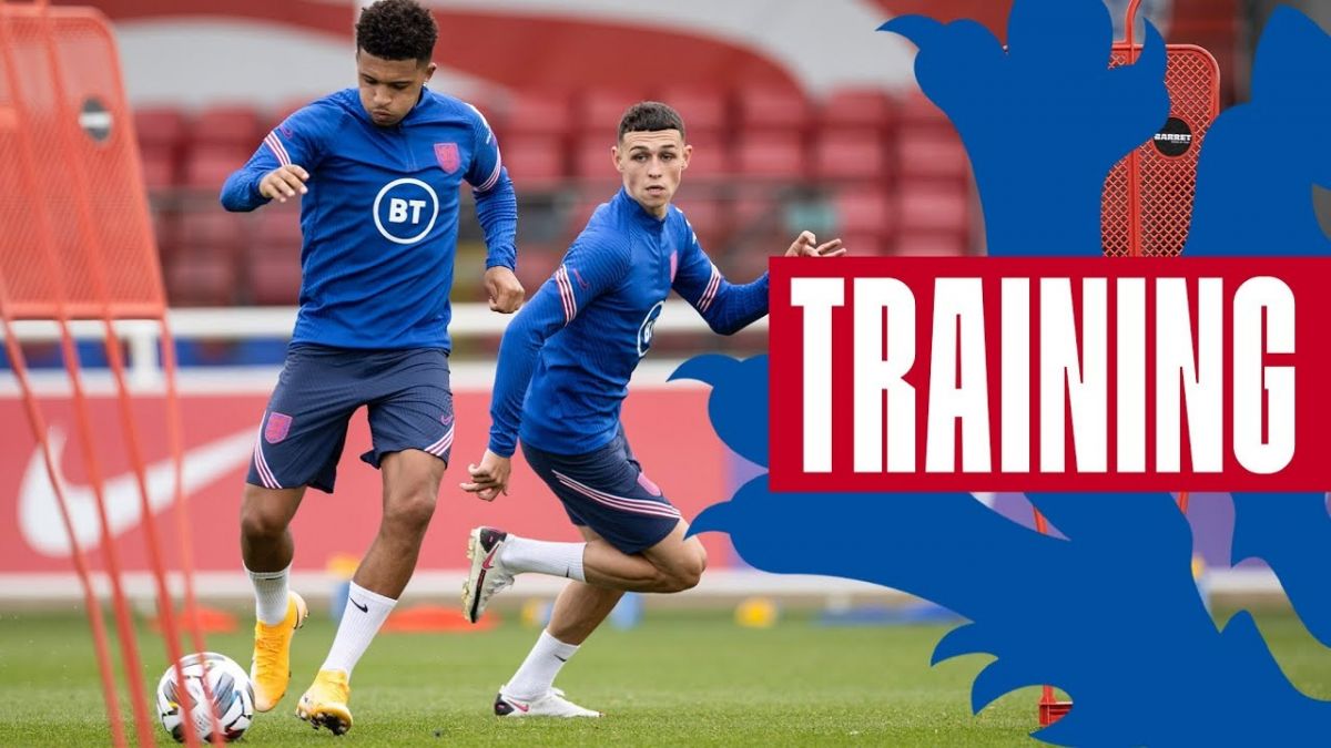 آخرین تمرین تیم ملی انگلیس پیش از بازی با ایسلند