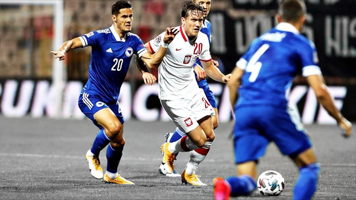 حرکات تکنیکی بازیکنان در بازی بوسنی 1-2 لهستان