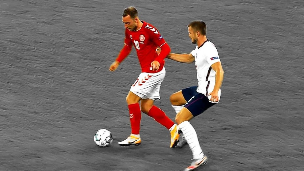 حرکات تکنیکی بازیکنان در بازی انگلیس 0-0 دانمارک