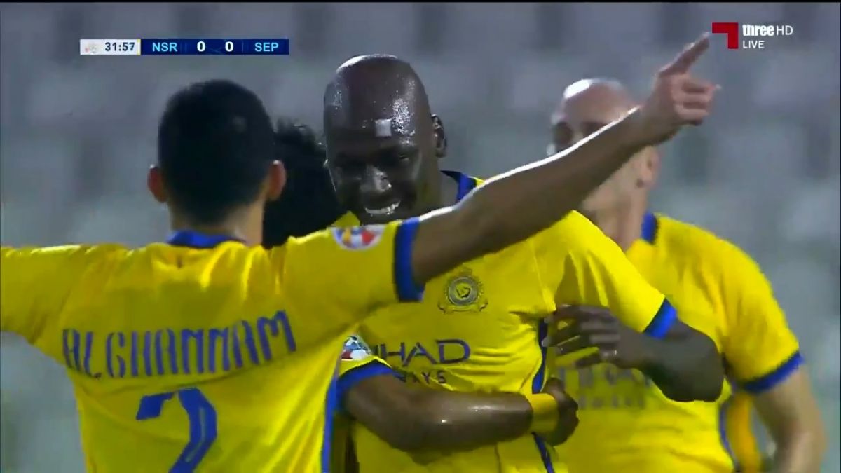 گل اول النصر عربستان به سپاهان (عبدالله مادو)