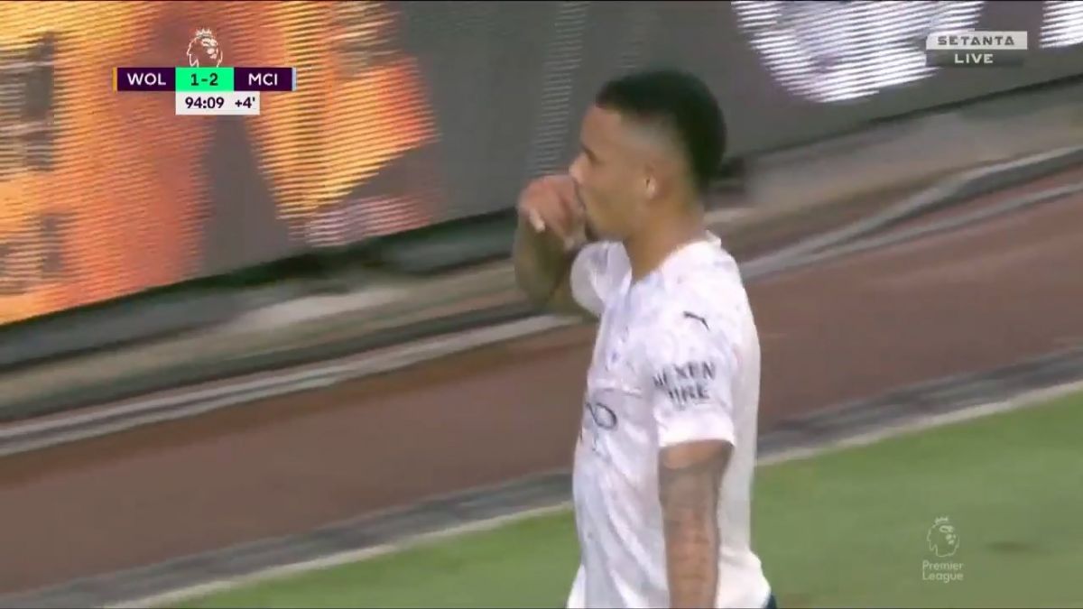 گل سوم منچستر سیتی به ولورهمپتون (ژسوس)