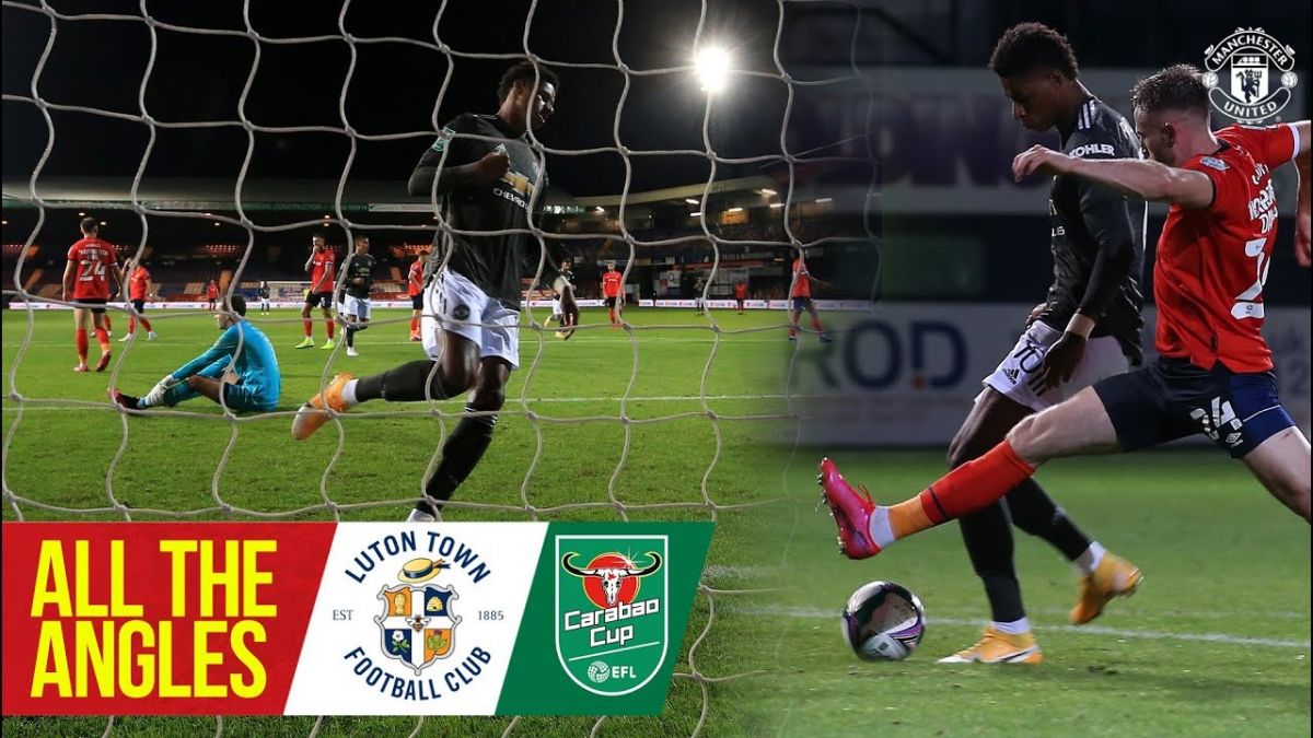 گل مارکوس راشفورد مقابل لوتون از زوایای مختلف