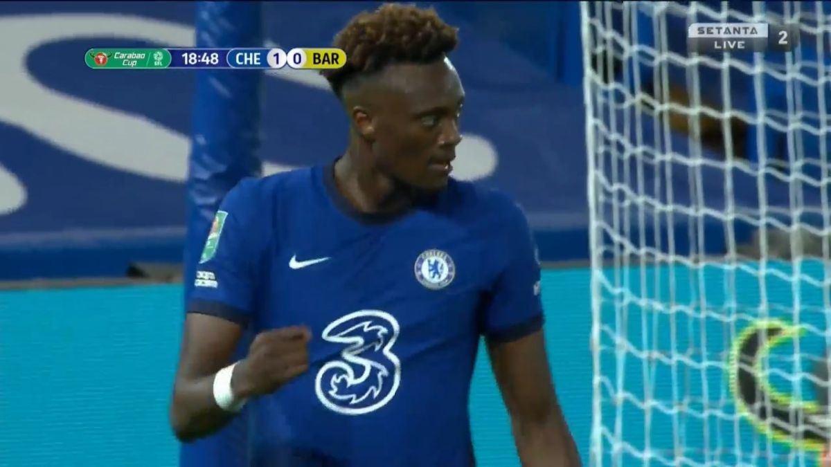 گل اول چلسی به بارنزلی (تامی آبراهام)