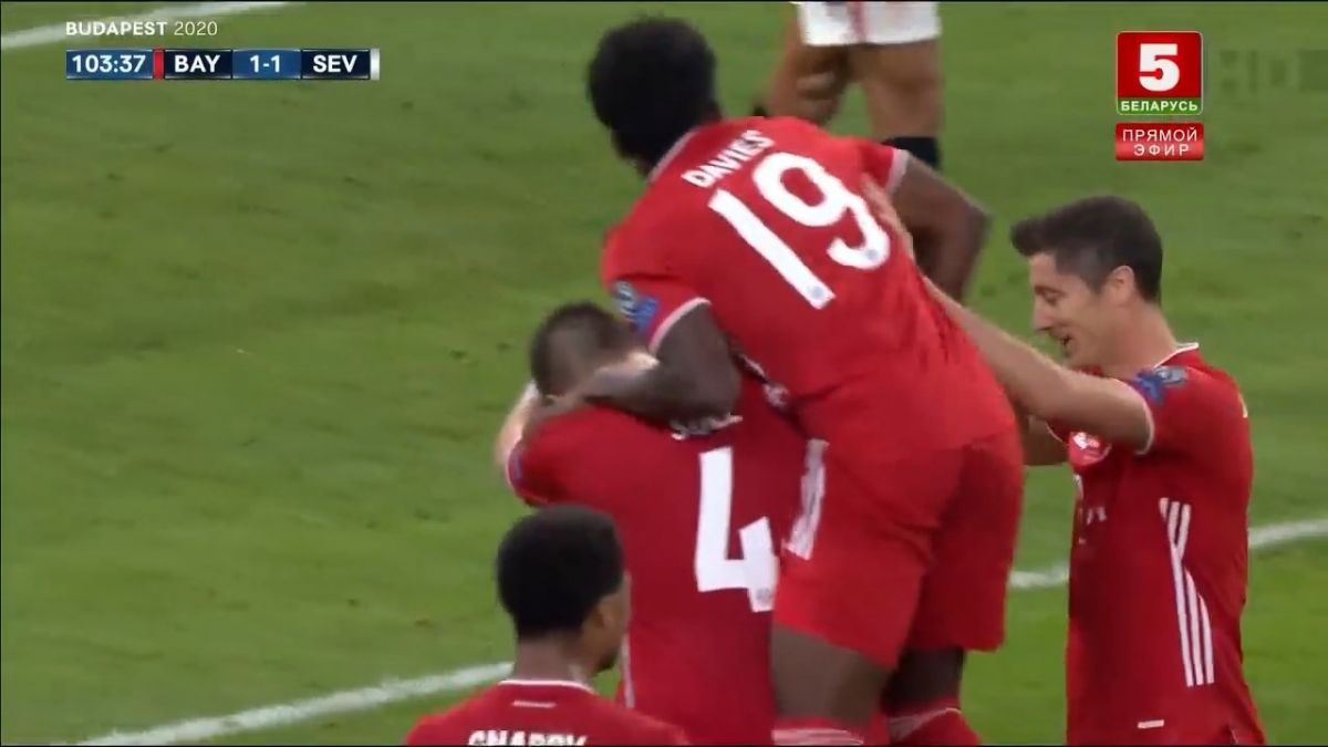 گل دوم بایرن مونیخ به سویا (خاوی مارتینز)