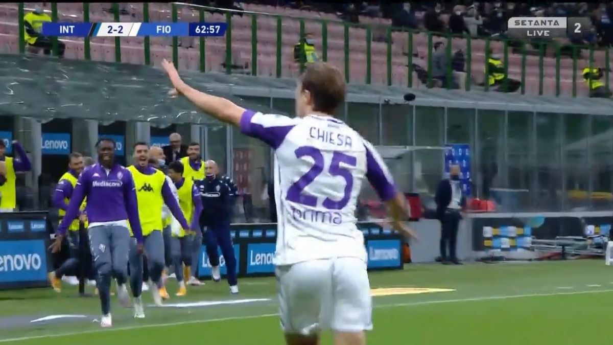 گل سوم فیورنتینا به اینتر (کیه زا)