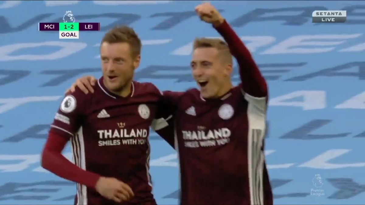 گل دوم لستر سیتی به منچسترسیتی (سوپرگل واردی)