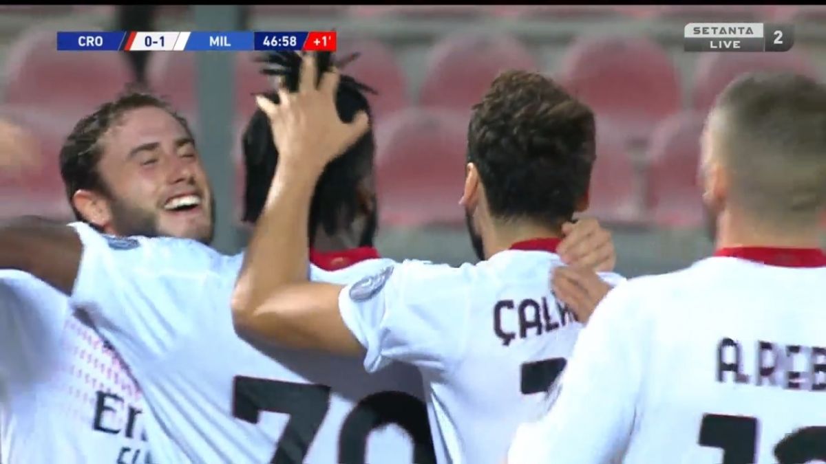 گل اول میلان به کروتونه (فرانک کِسیه)