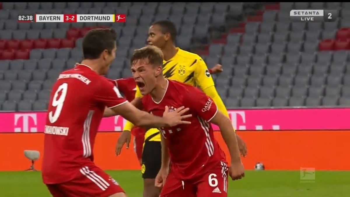 گل سوم بایرن مونیخ به دورتموند (کیمیش)