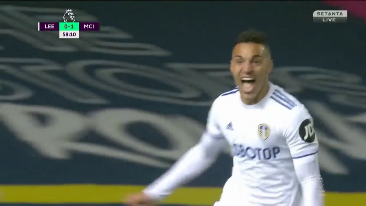 گل اول لیدز یونایتد به منچسترسیتی (رودریگو)