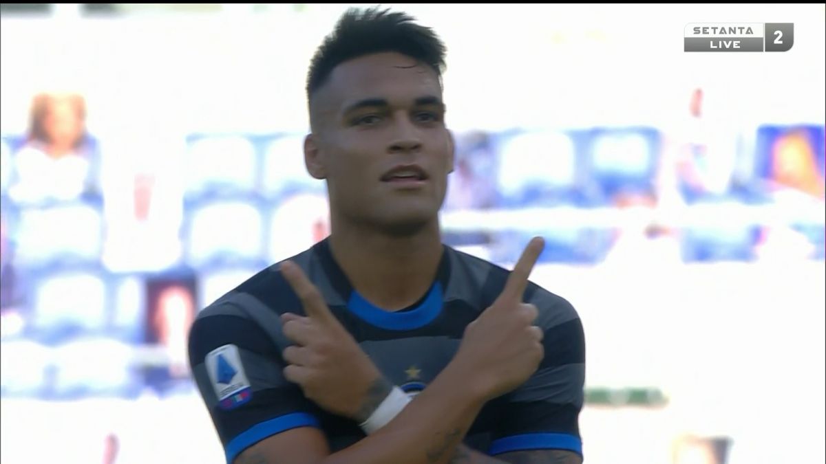 گل اول اینتر به لاتزیو (لائوتارو مارتینز)