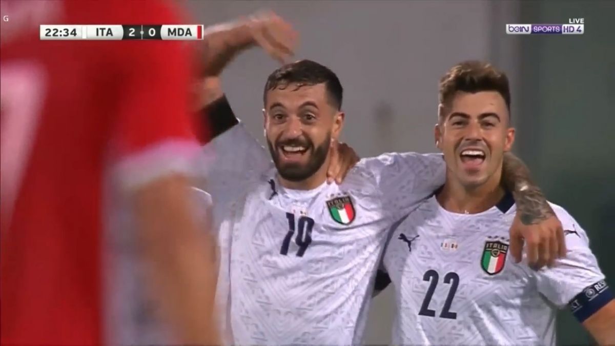 گل دوم ایتالیا به مولداوی (کاپوتو)