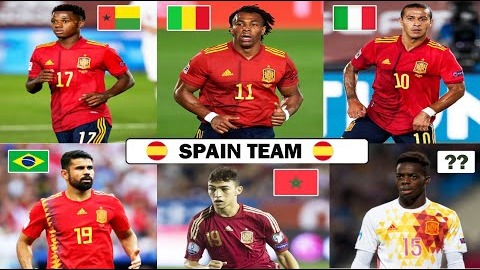 ملیت بازیکنان تیم ملی اسپانیا