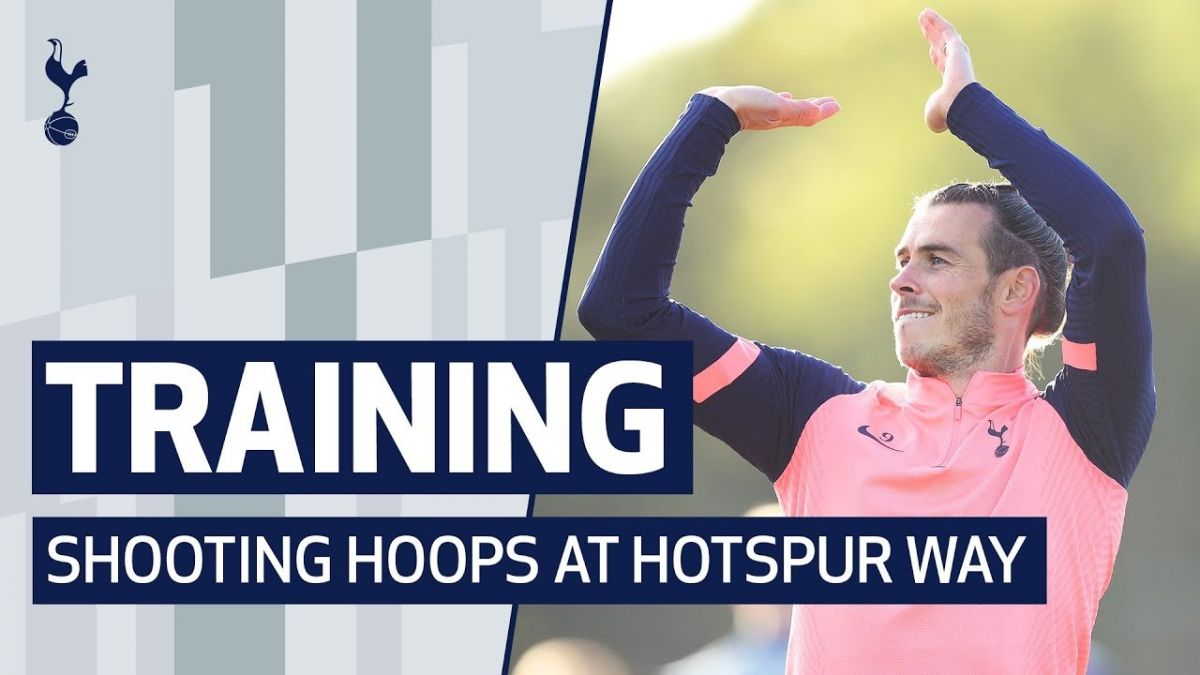 مسابقه بسکتبال بازیکنان تاتنهام