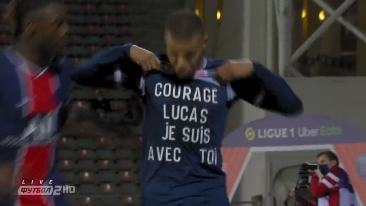 گل اول پاری سن ژرمن به نیم المپیک (امباپه)