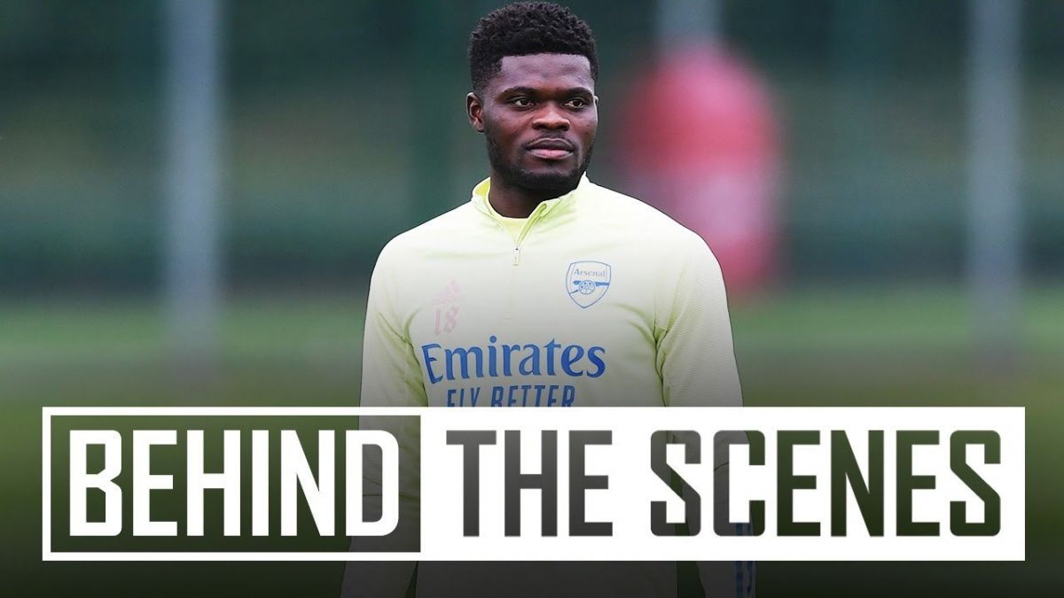 تمرین آرسنال با حضور توماس پارتی