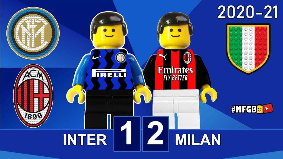 شبیه سازی بازی اینتر 1-2 میلان با عروسک های لگو
