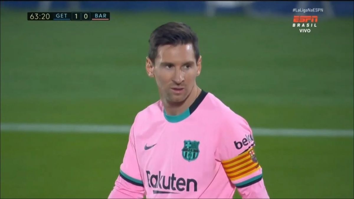 عملکرد لیونل مسی در بازی ختافه 1-0 بارسلونا