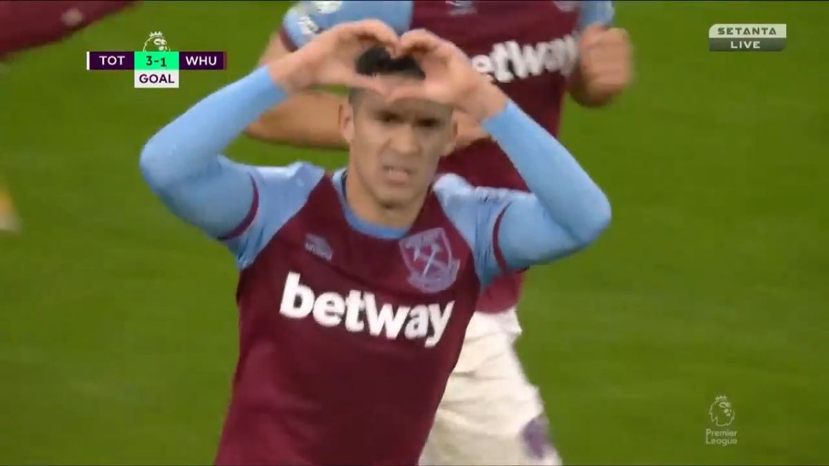 گل اول وستهام به تاتنهام (بالبوئنا)