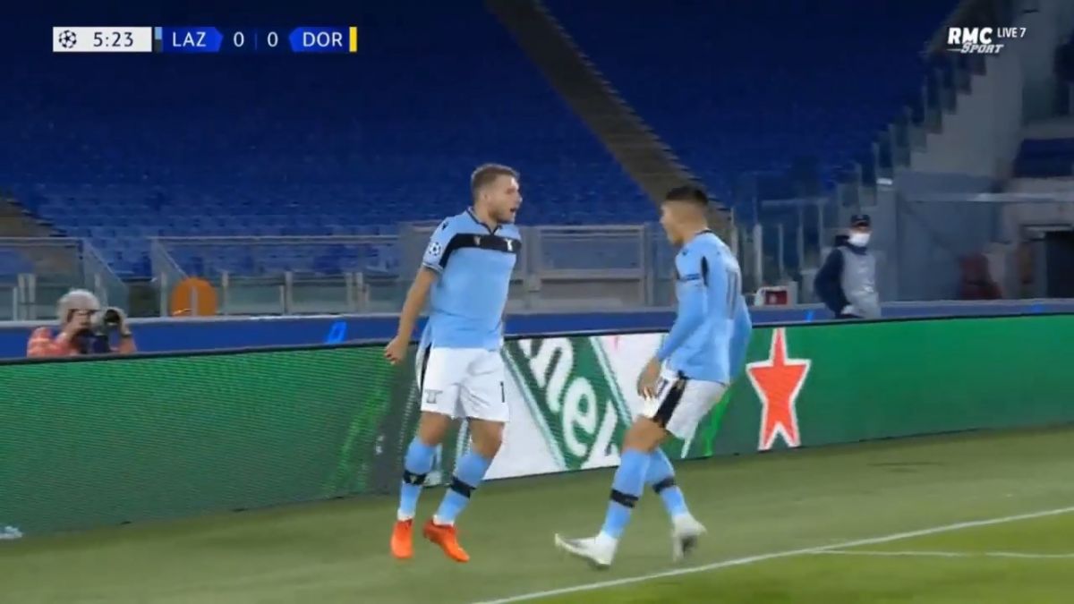 گل اول لاتزیو به دورتموند (ایموبیله)