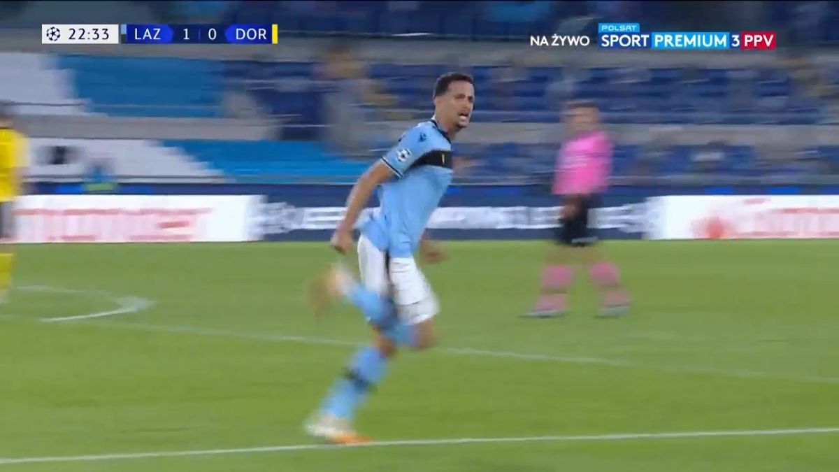 گل دوم لاتزیو به دورتموند (فلیپه)