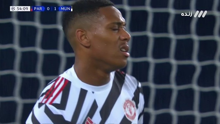 گل اول پاری سن ژرمن به منچستر یونایتد (گل به خودی مارسیال)