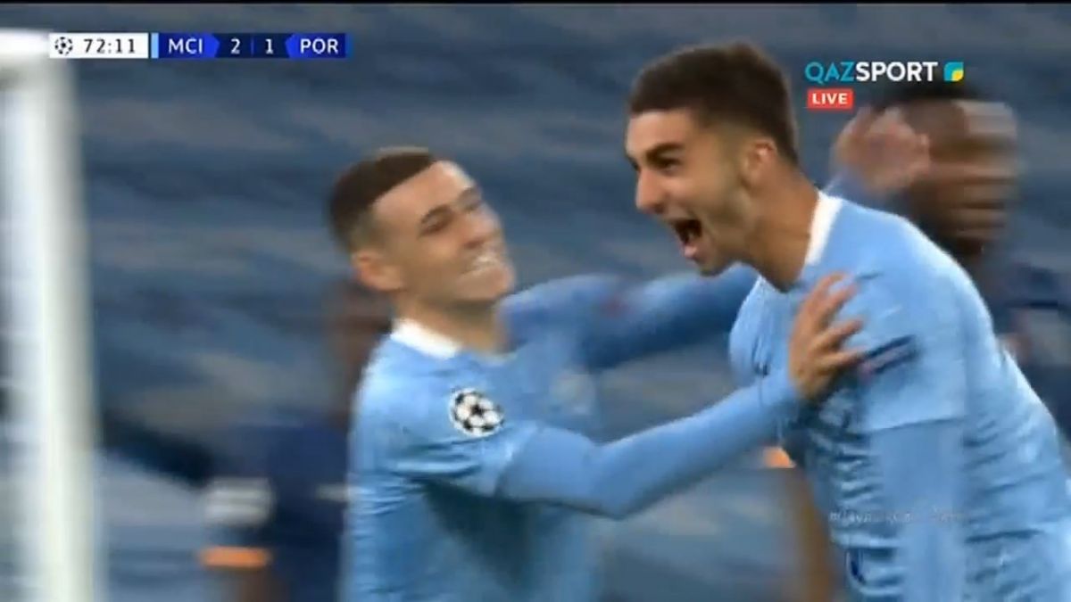 گل سوم منچسترسیتی به پورتو (فران تورس)