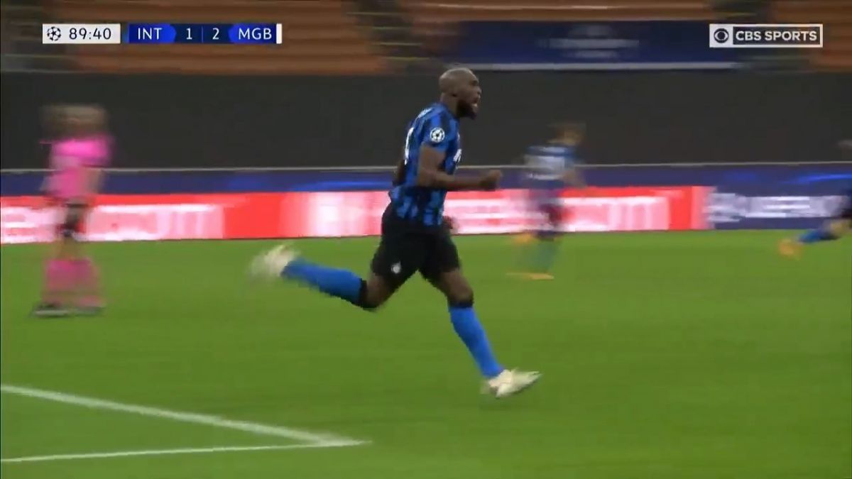 گل دوم اینتر به مونشن گلادباخ (لوکاکو)