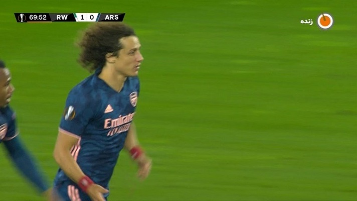 گل اول آرسنال به راپید وین (داوید لوئیز)