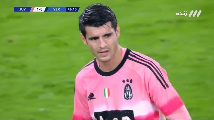 گل زیبای موراتا به هلاس ورونا که توسط کمک داور ویدئویی مردود شد