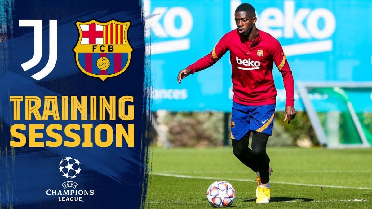 تمرین بارسلونا برای تقابل با یوونتوس