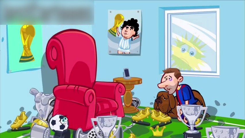 انیمیشن طنز وضع این روزهای لیونل مسی