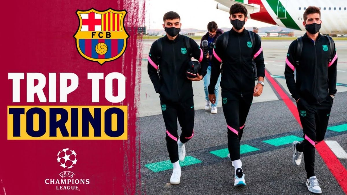 سفر بازیکنان بارسلونا به ایتالیا برای تقابل با یوونتوس