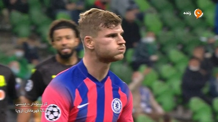 گل دوم چلسی به کراسنودار (ورنر - پنالتی)