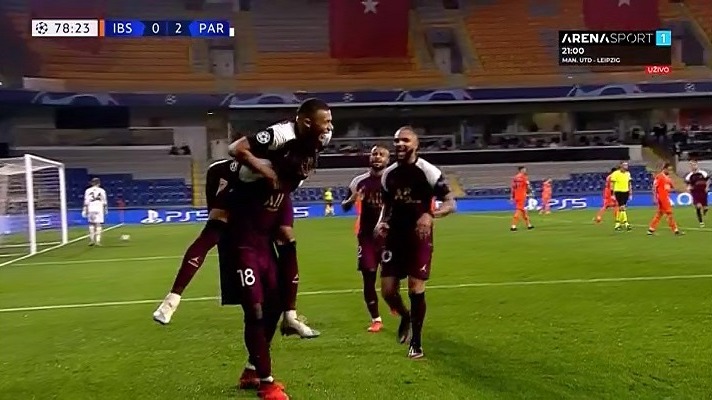 گل دوم پاری سن ژرمن به استانبول باشاک شهیر (دبل مویزه کین)