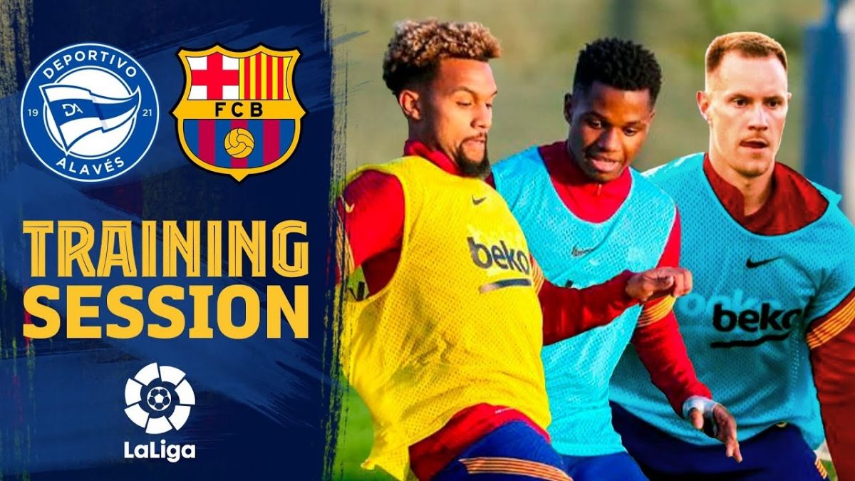 تمرین بارسلونا برای تقابل با آلاوز