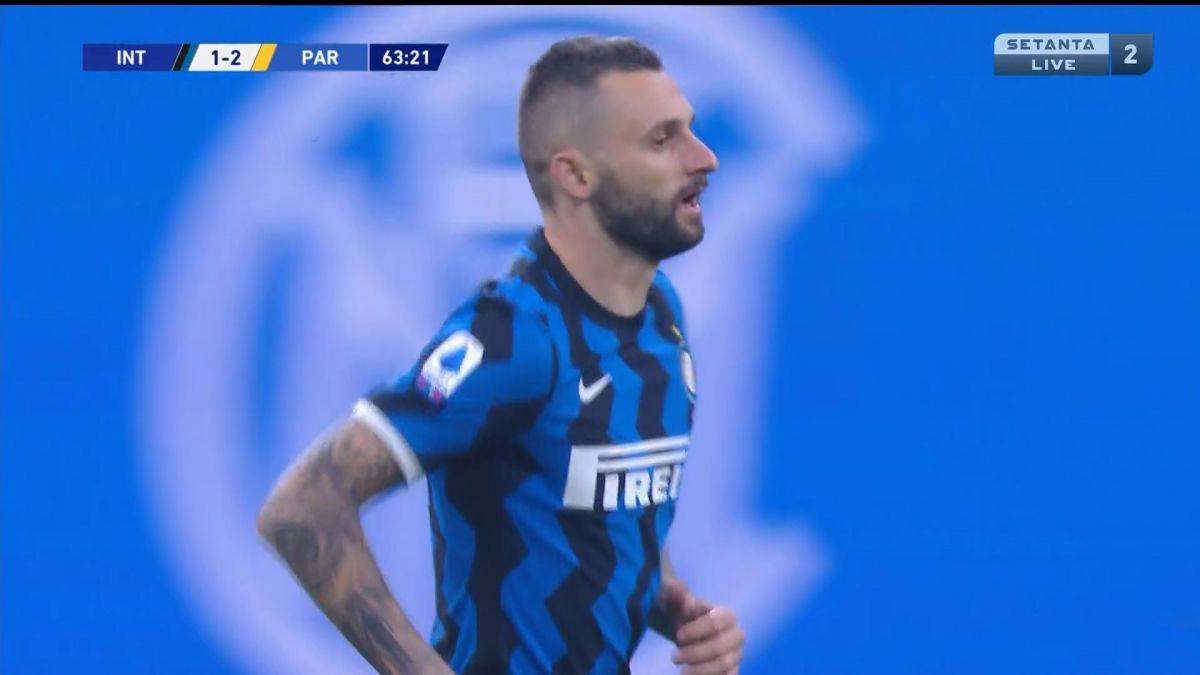 گل اول اینتر به پارما (مارسلو بروزوویچ)