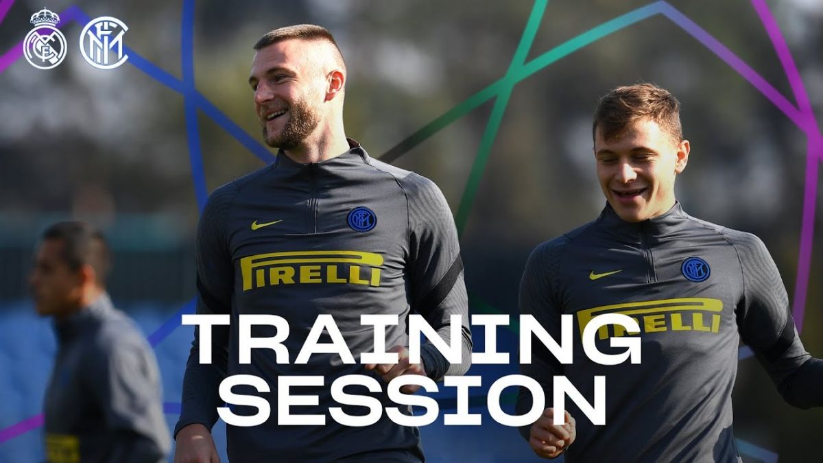 آخرین تمرین اینتر پیش از بازی با رئال مادرید